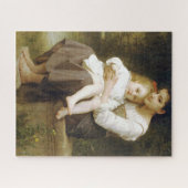 The Elder Sister (door William Bouguereau) Legpuzzel (Horizontaal)