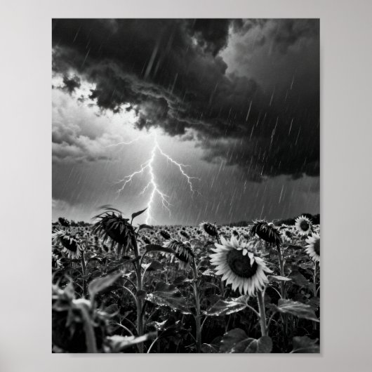 The Electric Descent: A Symphony of Thunder and Ra Poster (Voorkant)