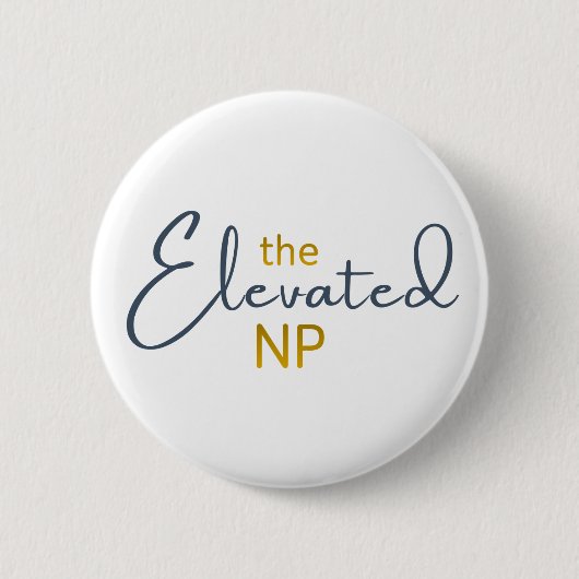 The Elevated NP Logo Ronde Button 5,7 Cm (Voorkant)