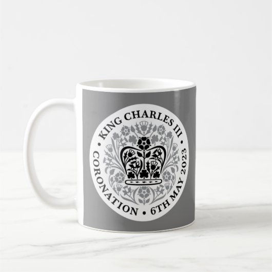 Thé Emblème du couronnement King Charles III / Mug (Gauche)