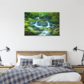 The Emerald Flow of the Irish Brook Canvas Afdruk (Insitu (Slaapkamer))