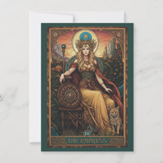 The Empress (Freyja) Tarot Art Flat Thank You Card Bedankkaart