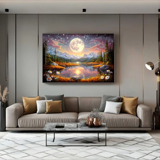 The Enchanted Dream Lake Canvas Afdruk