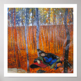 The Enchanted Woods - A Faerie tale - collage art Poster