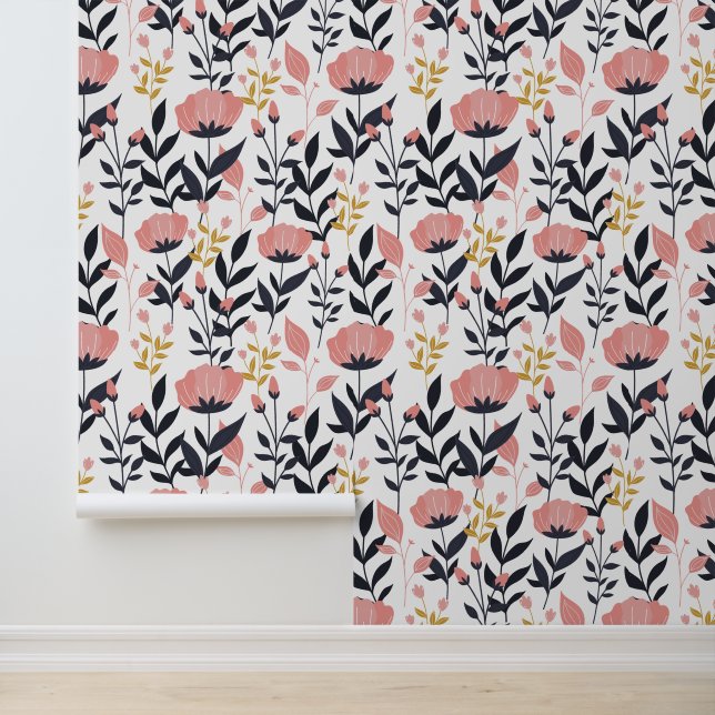 The Enchanting Garden of Contrast Behang (Applicatie)