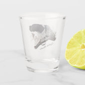 The English Pointer Shot Glas (Achterkant)