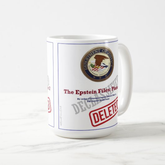 The Epstein Files Phase 2 Mug (Devant droit)