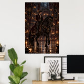 The Equestrian | Gothic Circus Fine Art Poster (Bureau à domicile)