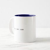 Thé Est Ma Jam Cute Blue Petit Déjeuner Café Mug (Devant gauche)