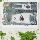 Thé et chaussons chauds Serviettes de cuisine (Plié)