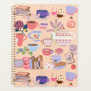 Thé et livres mignons