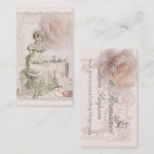 Thé et romance Jane Austen Carte de visite inspiré (Devant / Derrière)