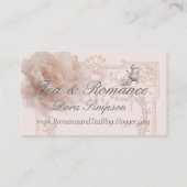 Thé et romance Jane Austen Carte de visite inspiré (Dos)