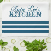 Thé et serviette de cuisine personnalisés à la cam (Plié)