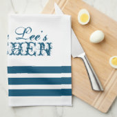 Thé et serviette de cuisine personnalisés à la cam (Quart Plié)