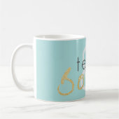 Thé étincelant or et livres Café Mug (Gauche)
