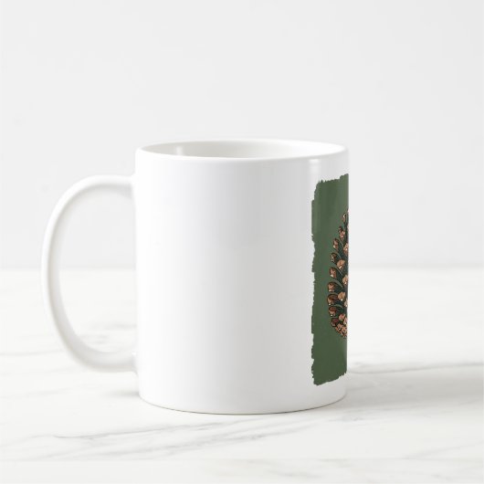 The Evergreen Promise - Pine cone design Koffiemok (Links)