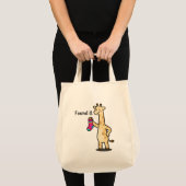 The "Everything Finder" Giraffe Canvas Tote Bag (Voorkant (product))