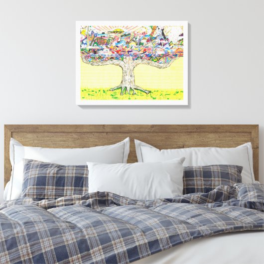 "The Everything Tree" Canvas, van Rip Rense. Canvas Afdruk (Insitu (Slaapkamer))