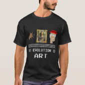 The Evolution of Art Funny NFT Design T-shirt (Voorkant)