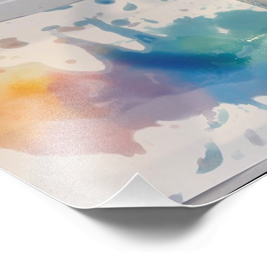 The Experimental Paint Project In Process Foto Afdruk (Hoek)