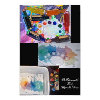 The Experimental Paint Project In Process Foto Afdruk