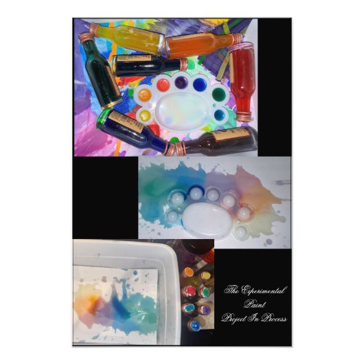 The Experimental Paint Project In Process Foto Afdruk (Voorkant)
