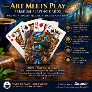 The Eye of Infinite Possibility Koffie Pokerkaarten