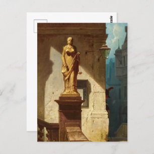 The Eye of the Law, Justice by Carl Spitzweg Briefkaart