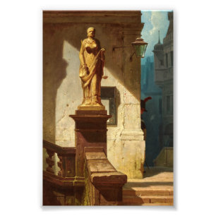 The Eye of the Law, Justice by Carl Spitzweg Foto Afdruk