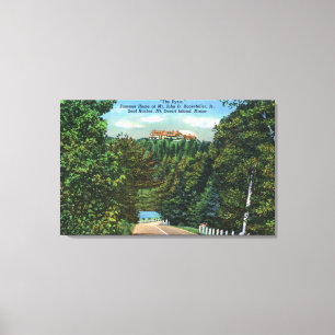 The Eyrie, John D Rockefeller Jr Home Canvas Afdruk