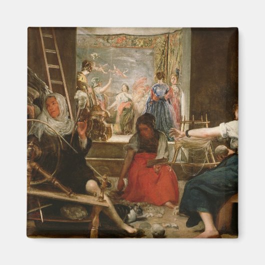 The Fable of Arachne, or The Spinners, c.1657 (oil Magneet (Voorkant)