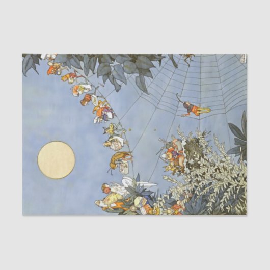 "The Fairies Birthday" van Heath Robinson Tissuepapier (Voorkant)