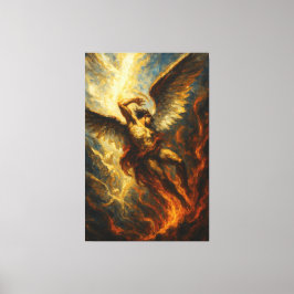 The Fall of Lucifer Canvas Afdruk