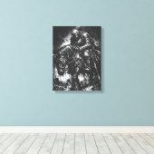The Fallen Knight van BurnsInHell Canvas Afdruk (Insitu (Houten vloer))