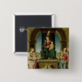 The Family of St. Anne, c.1507 Vierkante Button 5,1 Cm (Voorkant /achterkant)