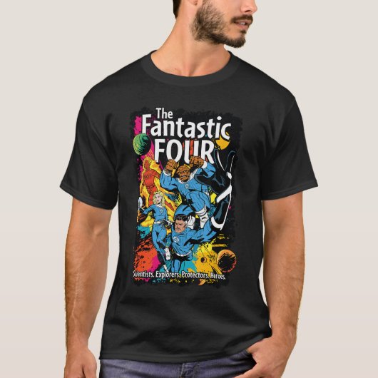 The Fantastic Four First Steps Epic Comic Book Cov T-shirt (Voorkant)