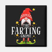 The Farting Gnome Christmas Matching Magneet (Voorkant)