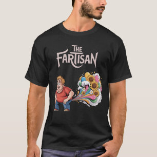The Fartisan - T-shirt met bloemen en ballonnen