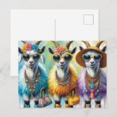 The Fashionable Goats Briefkaart (Voorkant / Achterkant)