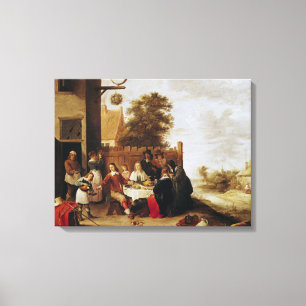 The Feast of the Prodigal Son, 1644 Canvas Afdruk