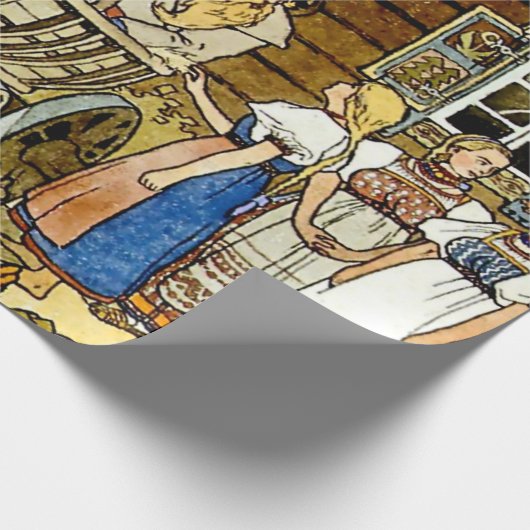 "The Feather of Finist" van Ivan Bilibin Cadeaupapier (Hoek)