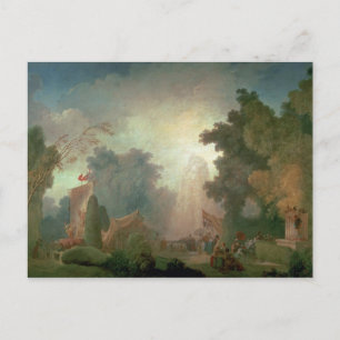 The Fete at Saint-Cloud (oil on canvas) (voor nade Briefkaart