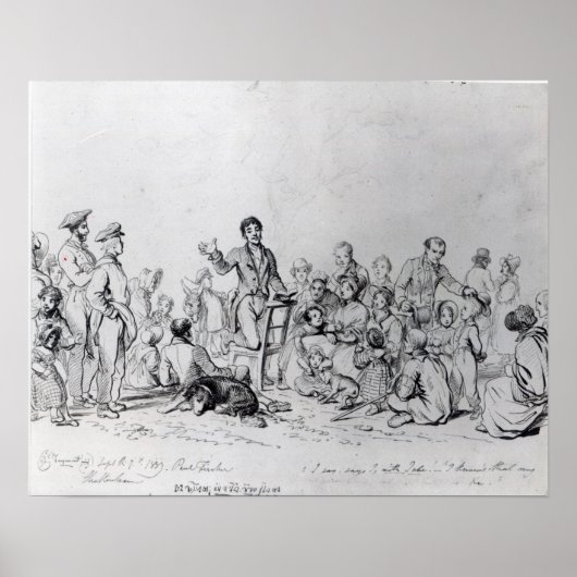 The Field Preacher, 1837 Poster (Voorkant)