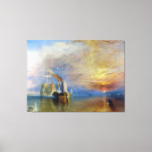 The Fighting Temeraire by J. M. W. Turner Canvas Afdruk (Voorkant)