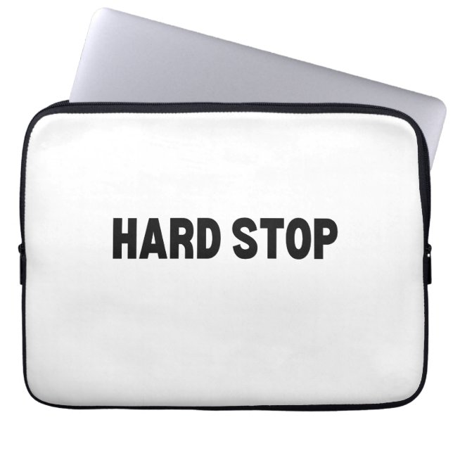 The Final Buffer | Hard Stop Padded Laptop Sleeve (Voorkant)
