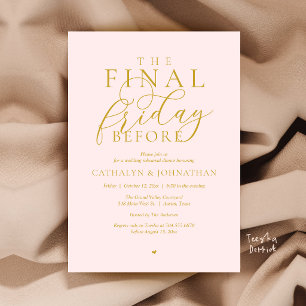 “The Final Friday Before” Klasse diner voorafgaand Kaart