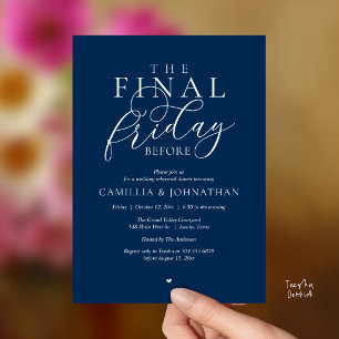 “The Final Friday Before” Romantisch Oefendiner Kaart