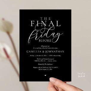 “The Final Friday Before” Romantisch Oefendiner Kaart