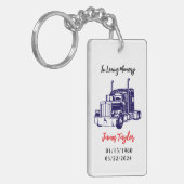 The Final Journey | Trucker Memorial Keychain (Voorkant Links)
